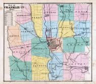 County Map, Franklin County and Columbus 1872